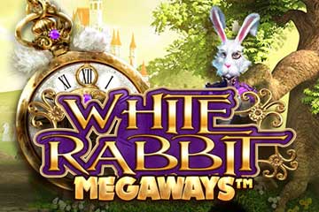 White Rabbit Megaways nyerőgép, logó, nyúl, óra