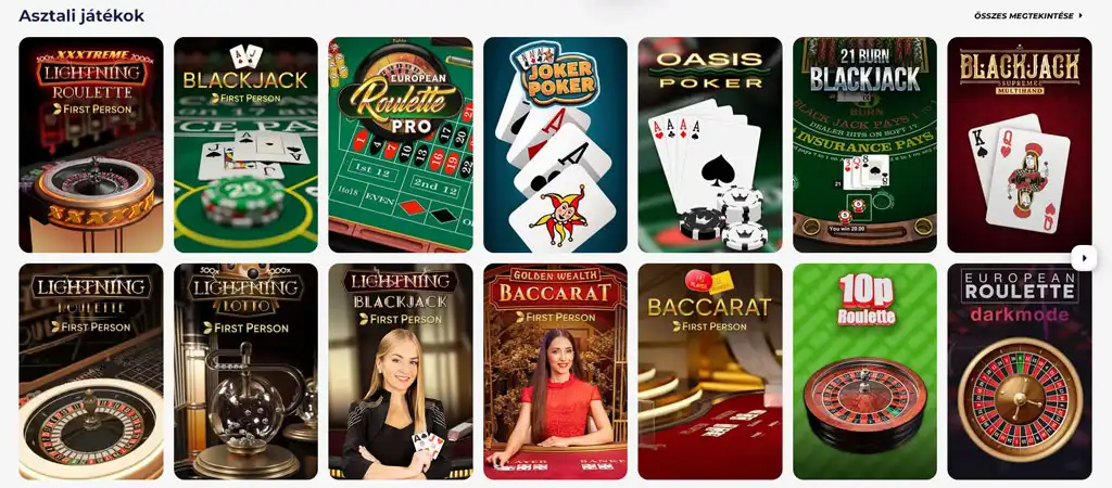 GreatWin Casino kaszinó játékok