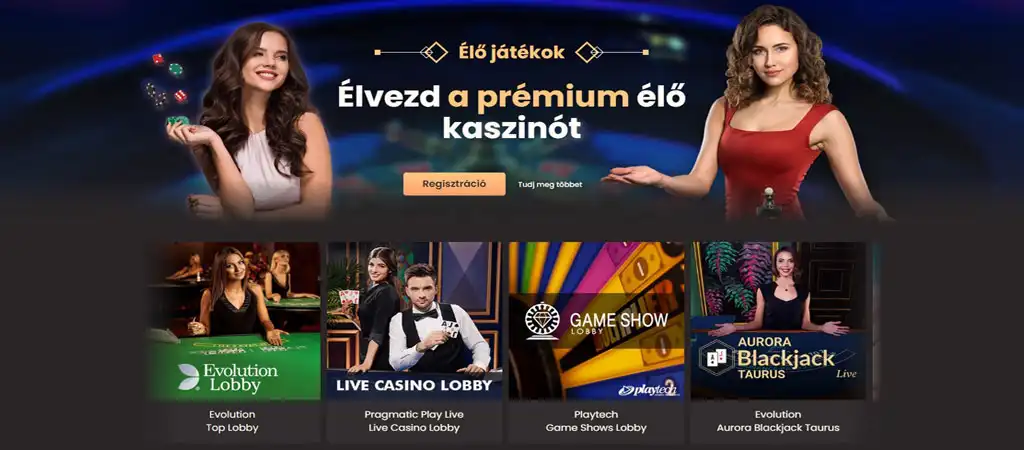 National Casino, élő kaszinó, játékkínálat