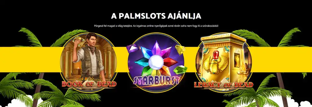 Palm Slots Casino nyerőgépek