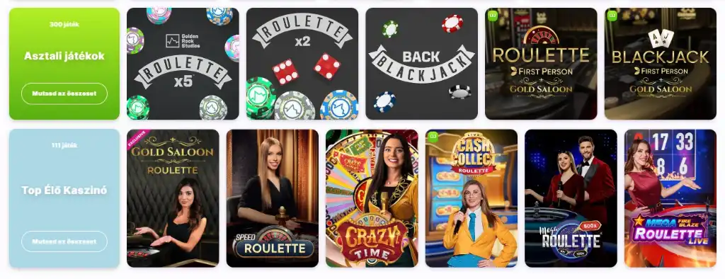 Nomini Casino online élő kaszinó játékkínálata