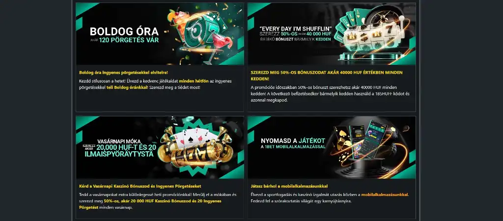 1bet casino, online kaszinó, bónusz ajánlat