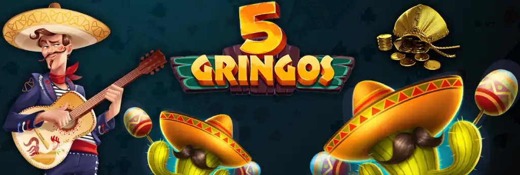 5Gringos Online Casino, mexikói illusztrációk