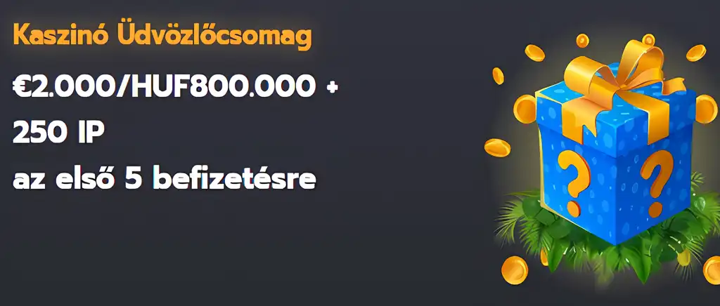 kaszinó üdvözlőcsomag, flappy casino, 2000 euro