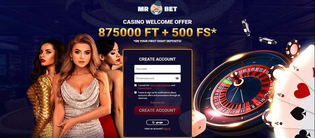 Mr.Bet casino, üdvözlő bónuszcsomag, welcome offer