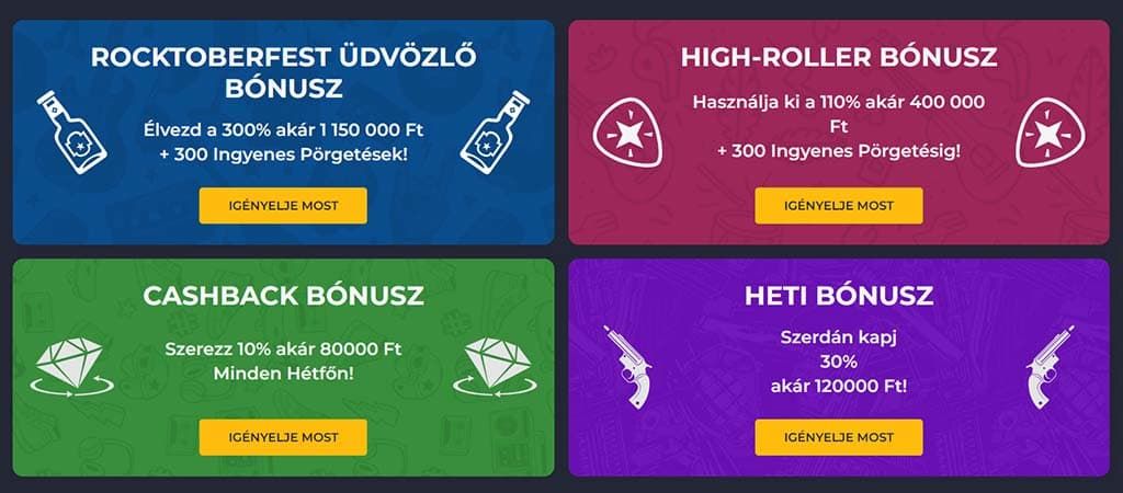 Rolling Slots casino, bónuszok, mobil kaszinó