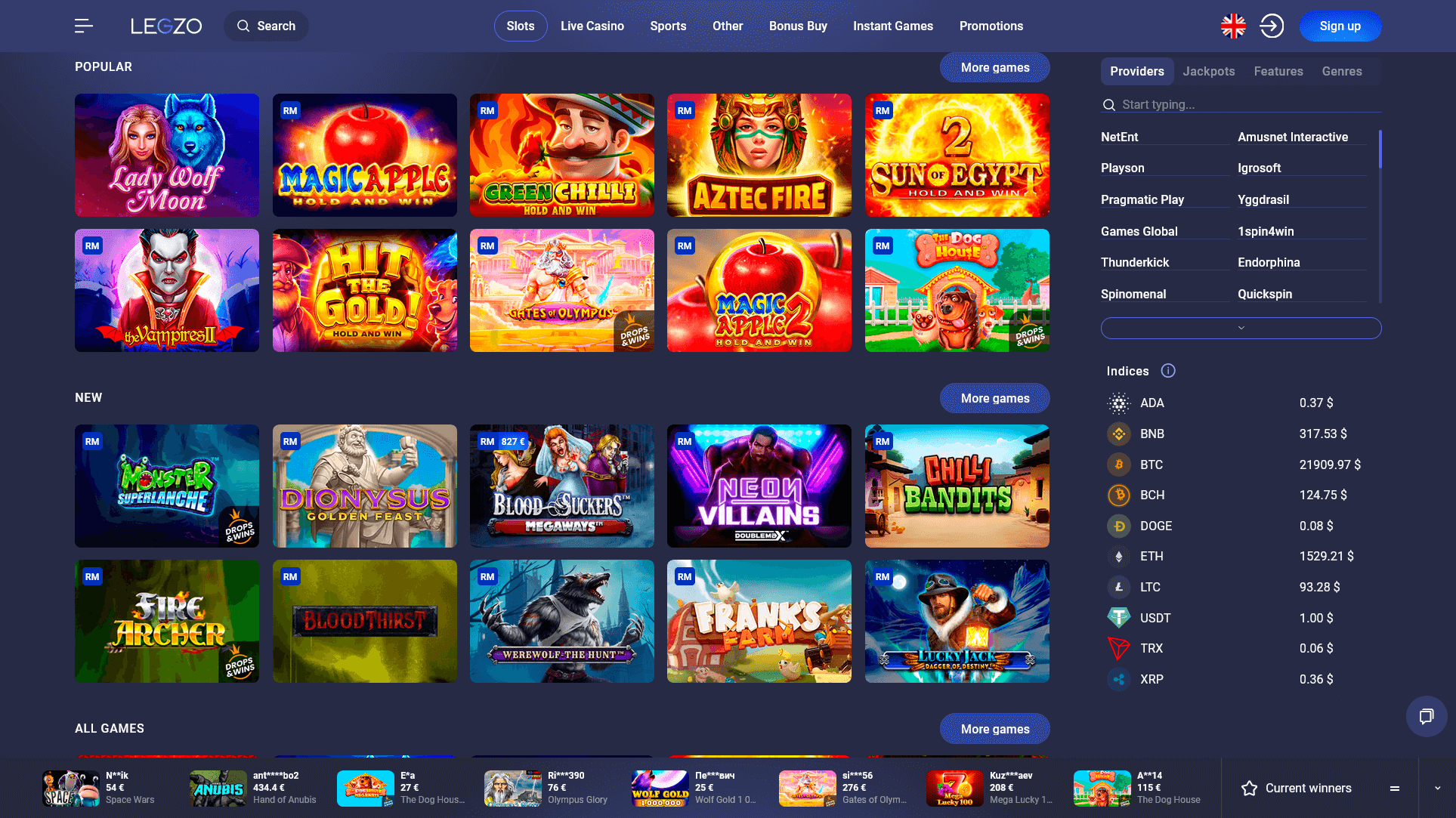 legjobb online casino